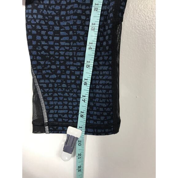 Lululemon Deep Breath Crop Pants Shattered Weave Blue Black Legging 6 / Small - Picture 14 of 14